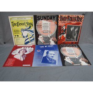 Antique Lot of 1900s Assorted Sheet Music #139